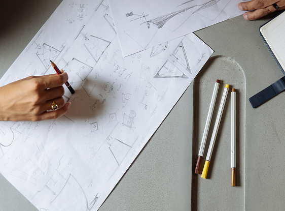 Design sketches and tools